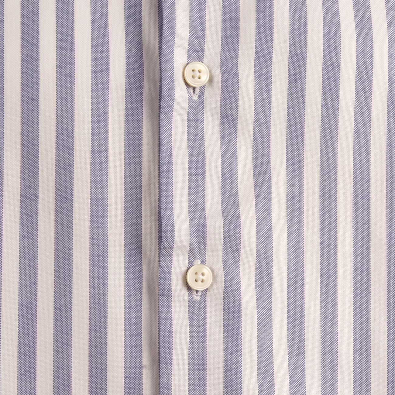 GUGLIELMINOTTI Camicia Rigata Uomo Bianco Blu QI0FUR RE1/B.CO/BLU 