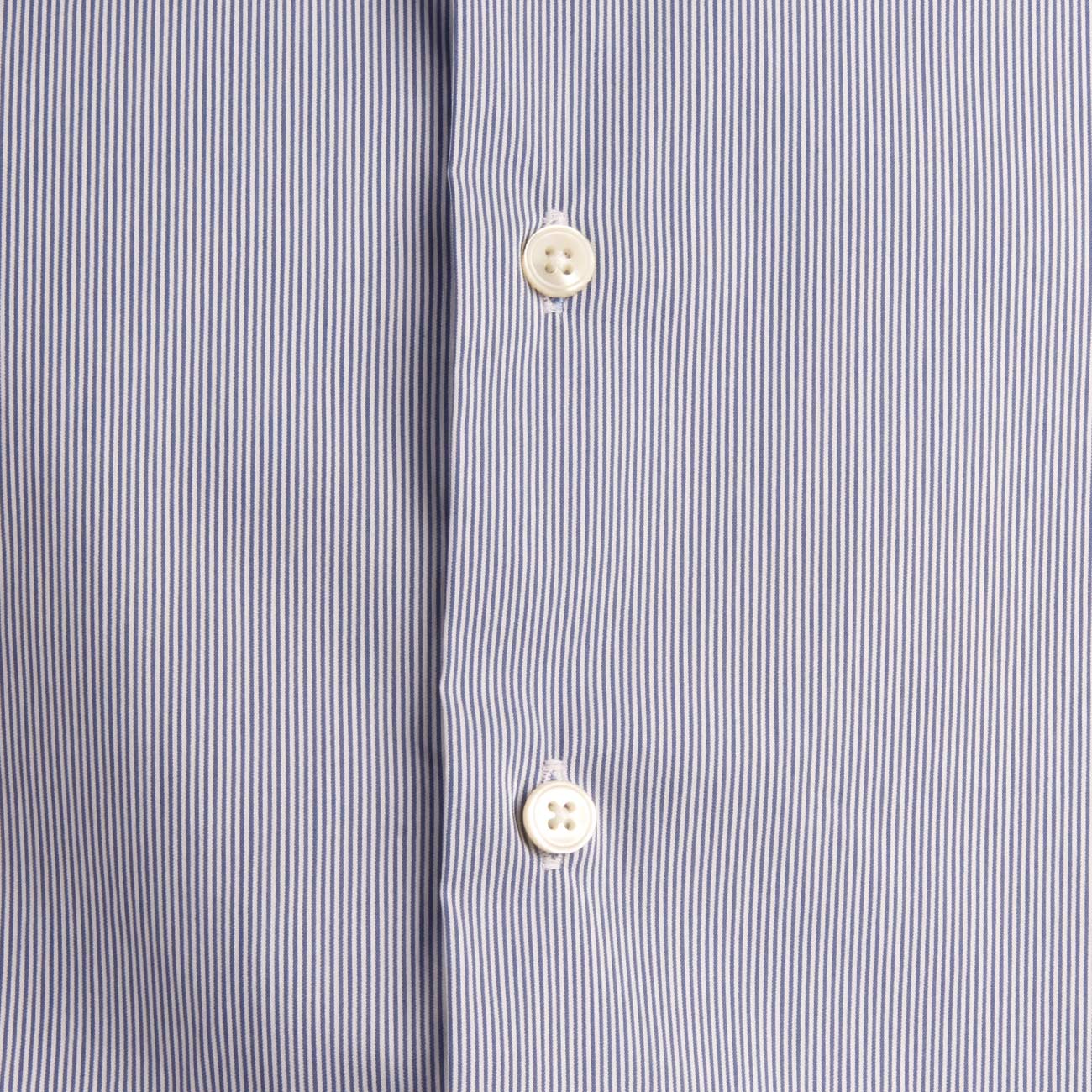 GUGLIELMINOTTI Camicia Rigata Collo Francese Uomo Blu UB5FUR RE1/B.CO/BLU 