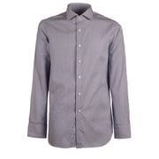 GUGLIELMINOTTI Camicia Rigata Collo Francese Uomo Bianco Blu UBEFIR RC2/B.CO/BLU 