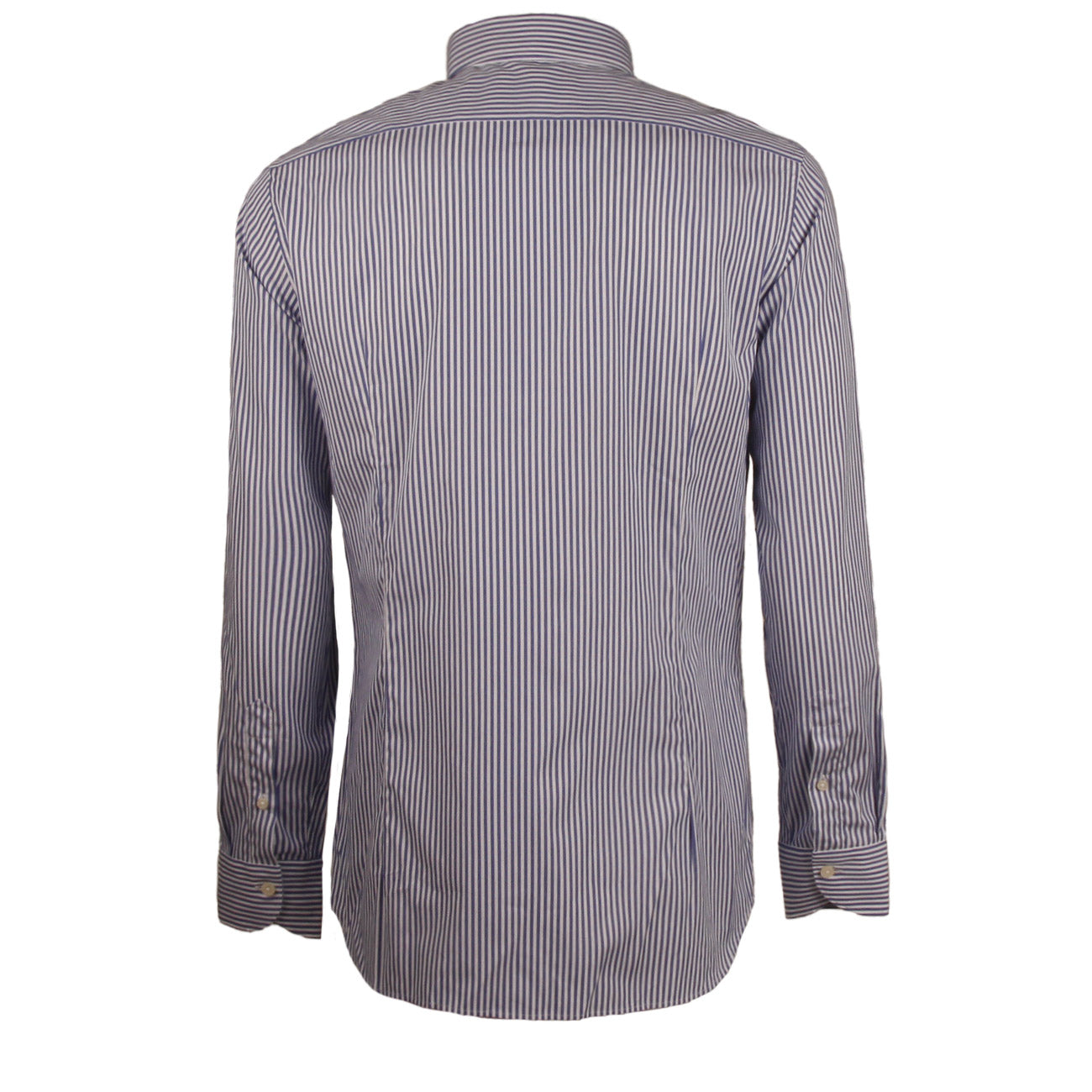 GUGLIELMINOTTI Camicia Rigata Collo Francese Uomo Bianco Blu UBEFIR RC2/B.CO/BLU 