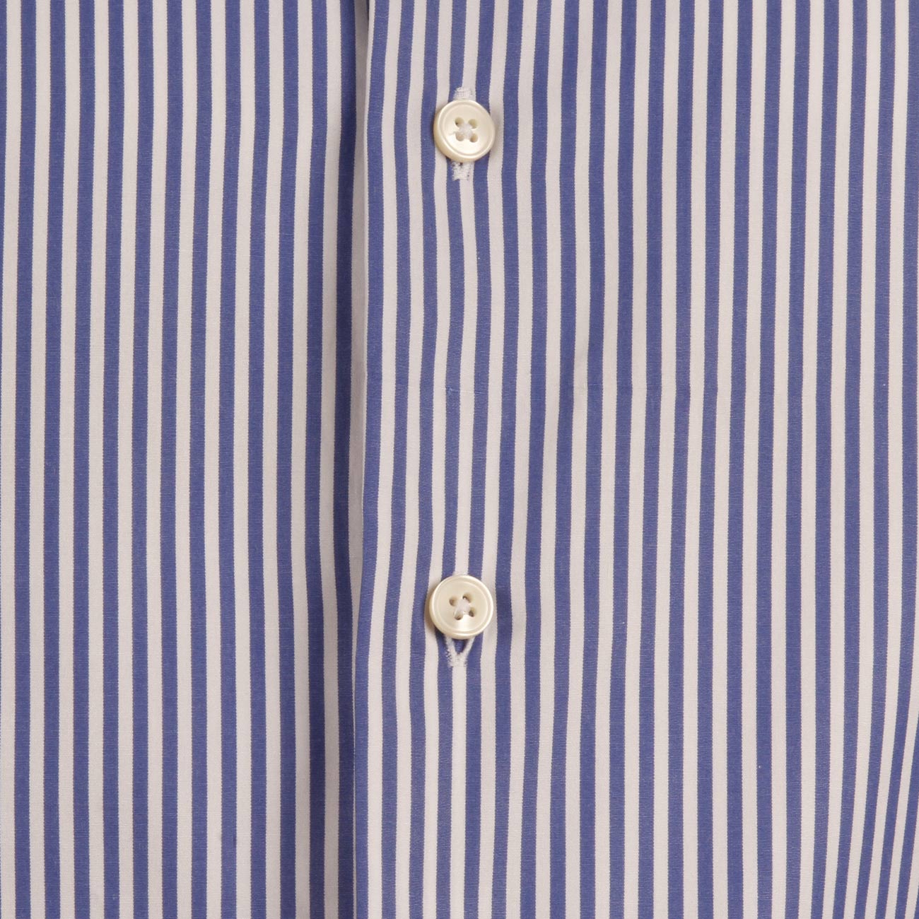 GUGLIELMINOTTI Camicia Rigata Collo Francese Uomo Bianco Blu UBEFIR RC2/B.CO/BLU 