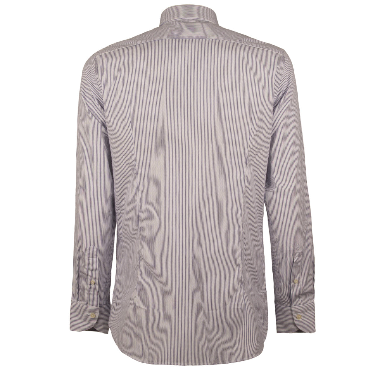 GUGLIELMINOTTI Camicia Rigata Collo Francese Uomo Bianco Blu UBEFIR RC4/B.CO/BLU 