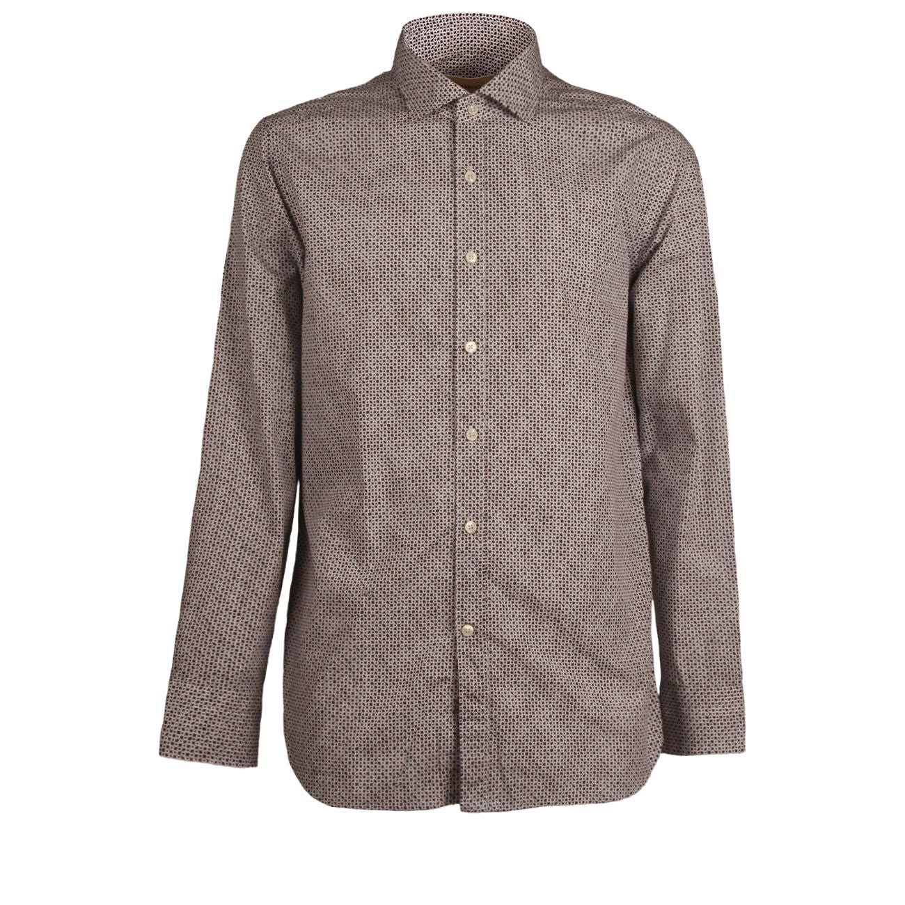 GUGLIELMINOTTI Camicia Fantasia Uomo Bianco Blu Rosso US3CUU FE5/B.CO/CLU/ROSSO 