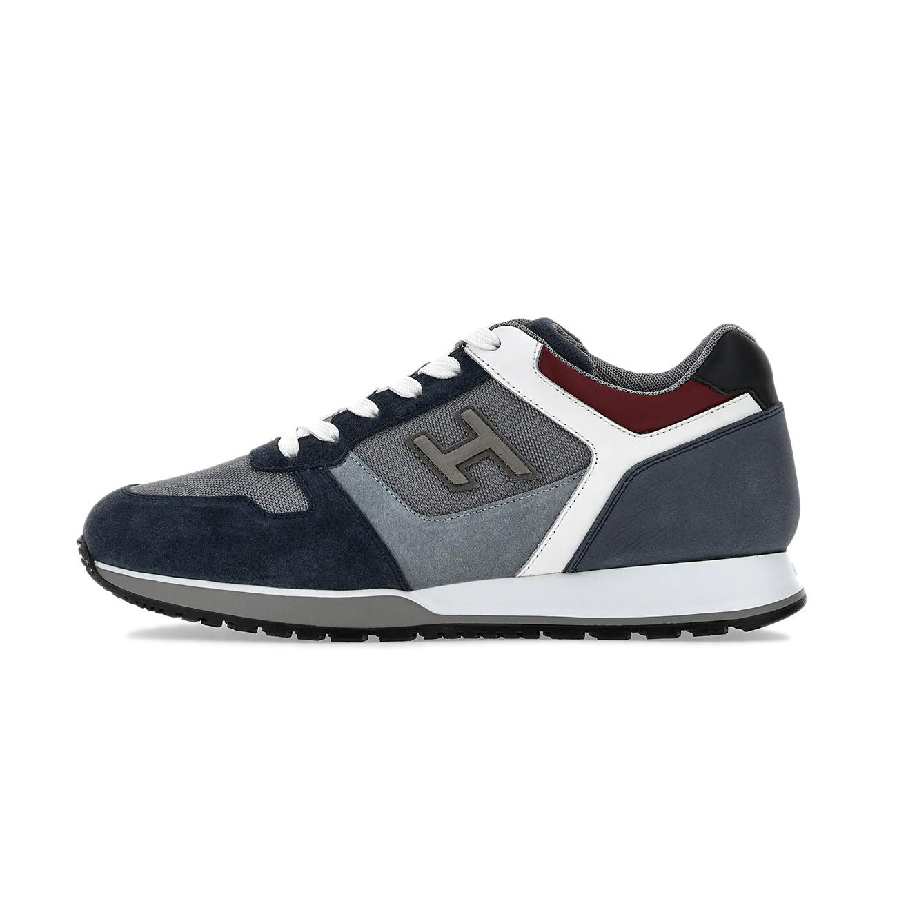 HOGAN Sneakers H321 Uomo Grigio Blu Bianco HXM3210Y860RG6563X GRIGIO/BLU/BIANCO 