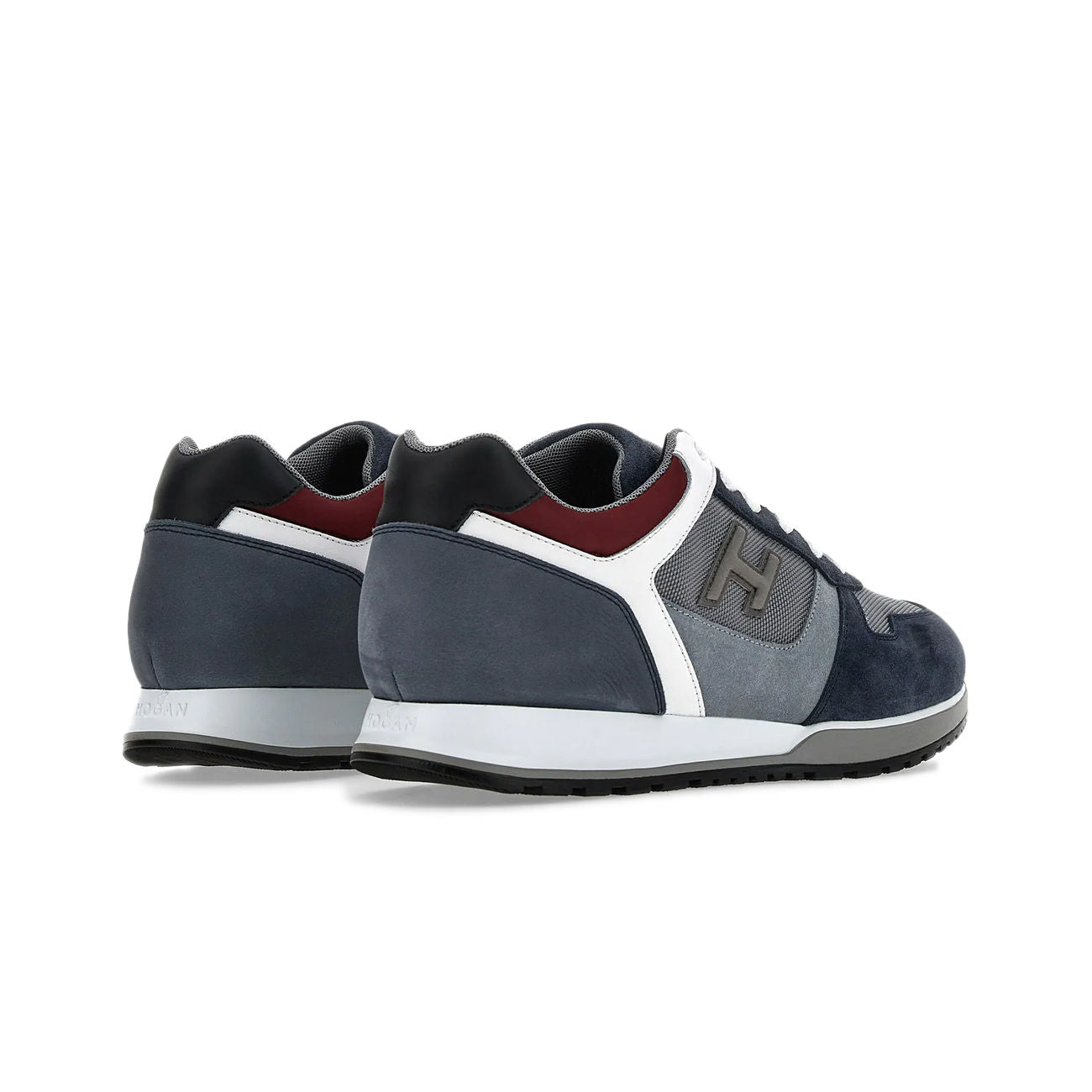 HOGAN Sneakers H321 Uomo Grigio Blu Bianco HXM3210Y860RG6563X GRIGIO/BLU/BIANCO 