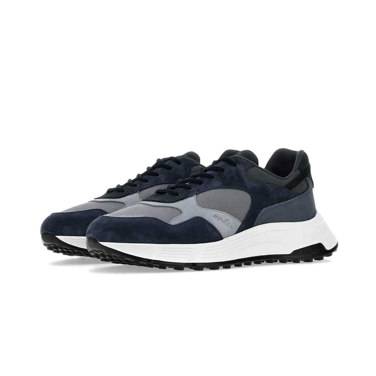 HOGAN Sneakers Hyperlight Uomo Blu Grigio Nero HXM5630DM90MI1563S BLU/GRIGIO/NERO 