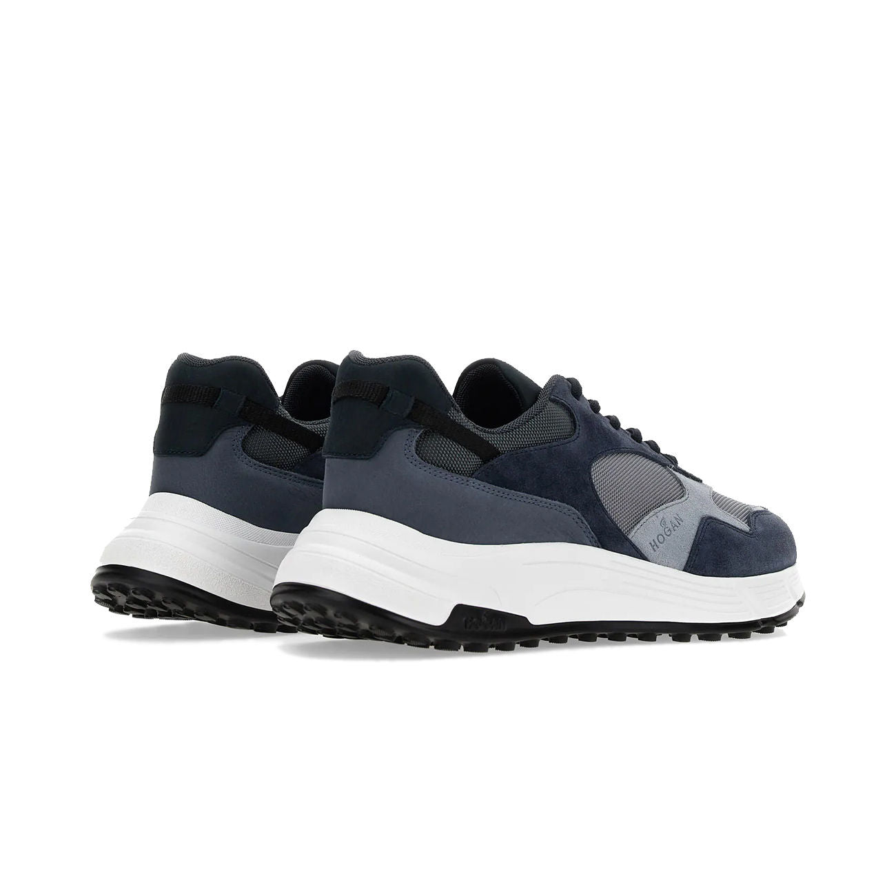 HOGAN Sneakers Hyperlight Uomo Blu Grigio Nero HXM5630DM90MI1563S BLU/GRIGIO/NERO 