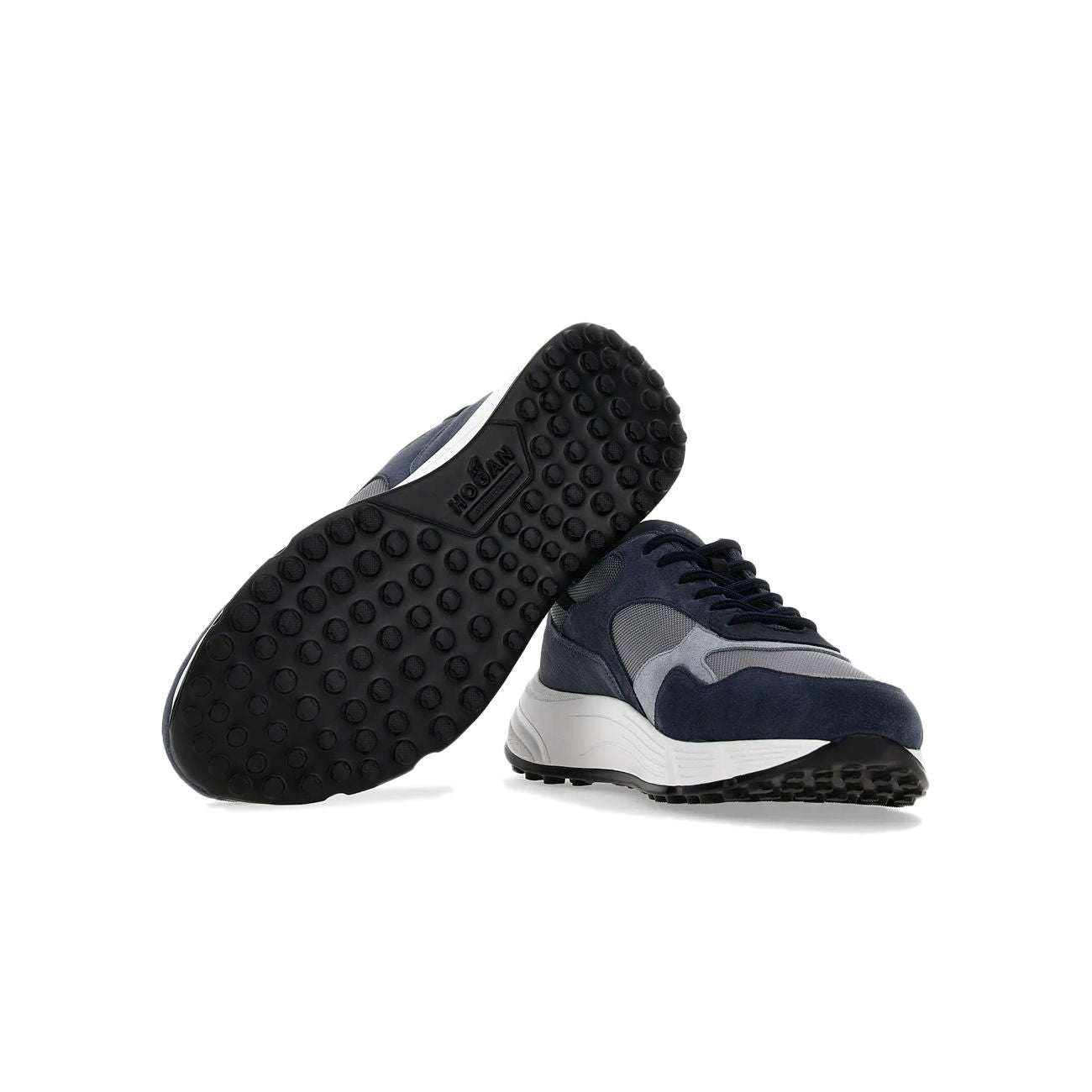 HOGAN Sneakers Hyperlight Uomo Blu Grigio Nero HXM5630DM90MI1563S BLU/GRIGIO/NERO 