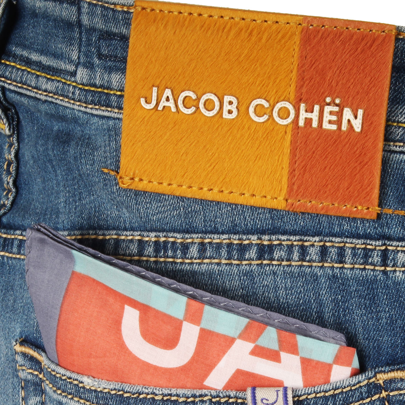 JACOB COHEN Jeans Nick 5T Uomo Blu Medio UQM0640S3952 397D BLU MEDIO 