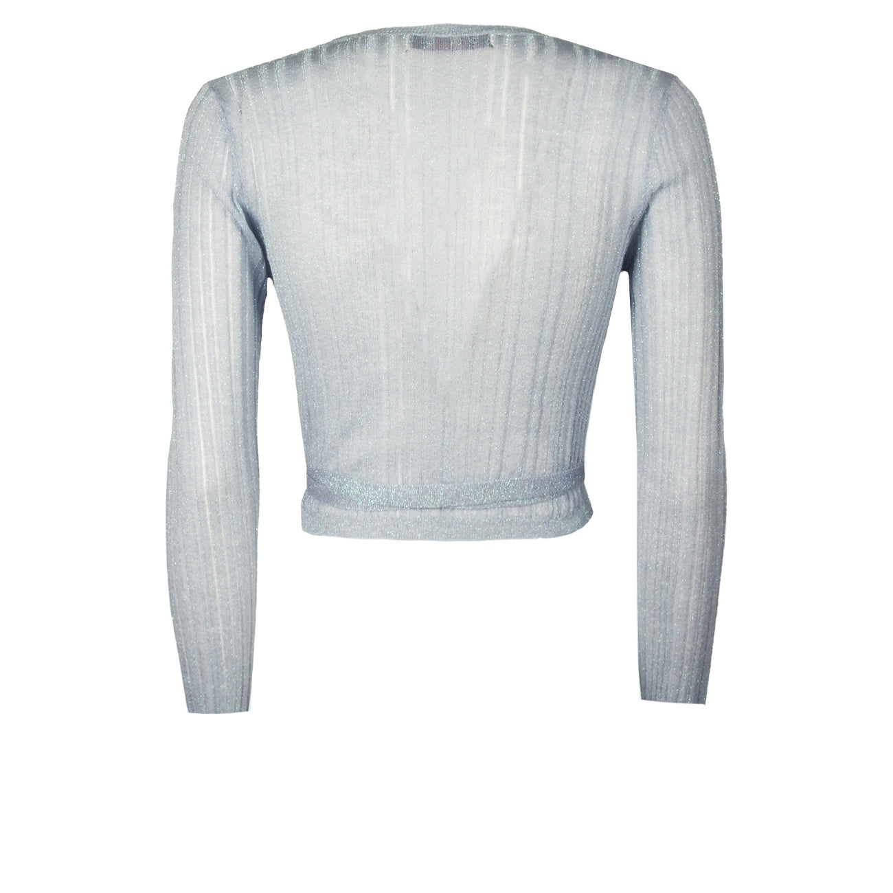 JUCCA Cardigan Incrocio Corto Donna Azzurro Lurex J3711044/124 POLINESIA 1789/AZZ. LUREX 