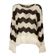 JUCCA Maglia Zig Zag Donna Panna J3711045/125 PANNA 045 