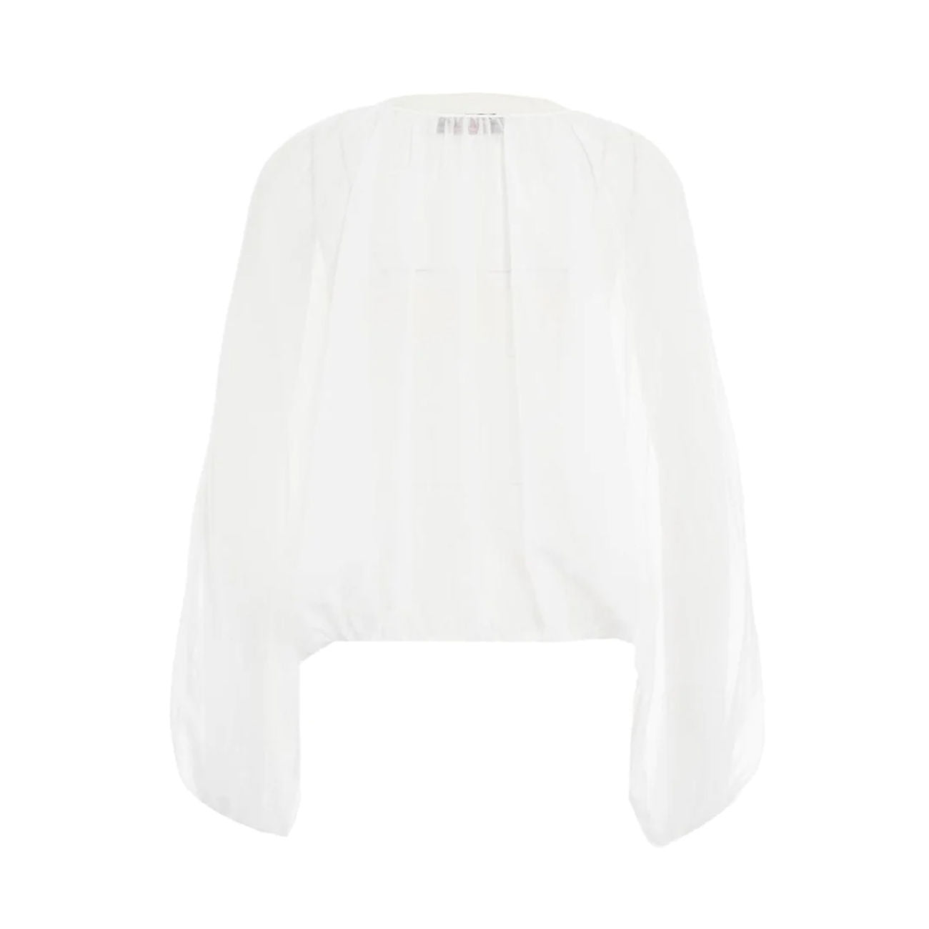 JUCCA Blusa Girocollo Mussola Donna Bianco J3712042/24 BIANCO 001 