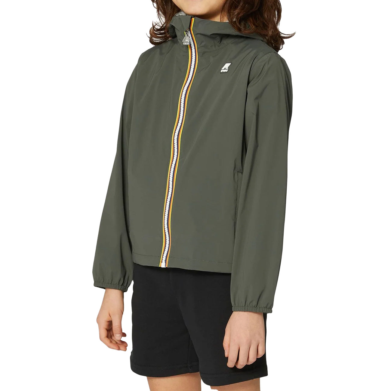 K-WAY Giubbino Jack Bambino Green Black K31268W WMR GREEN BLACK 