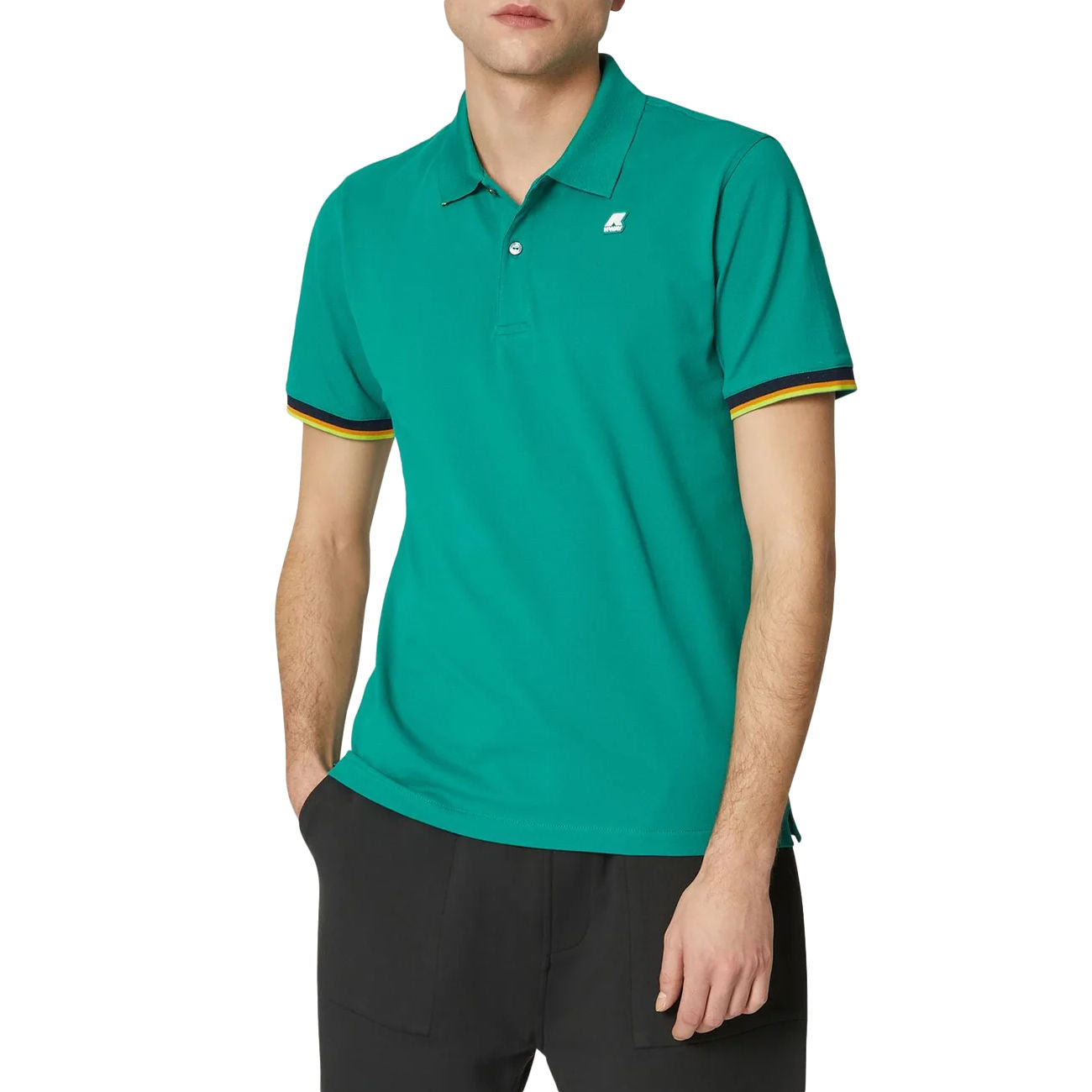 K-WAY Polo Vincent Uomo Green K7121IW 00Z GREEN 