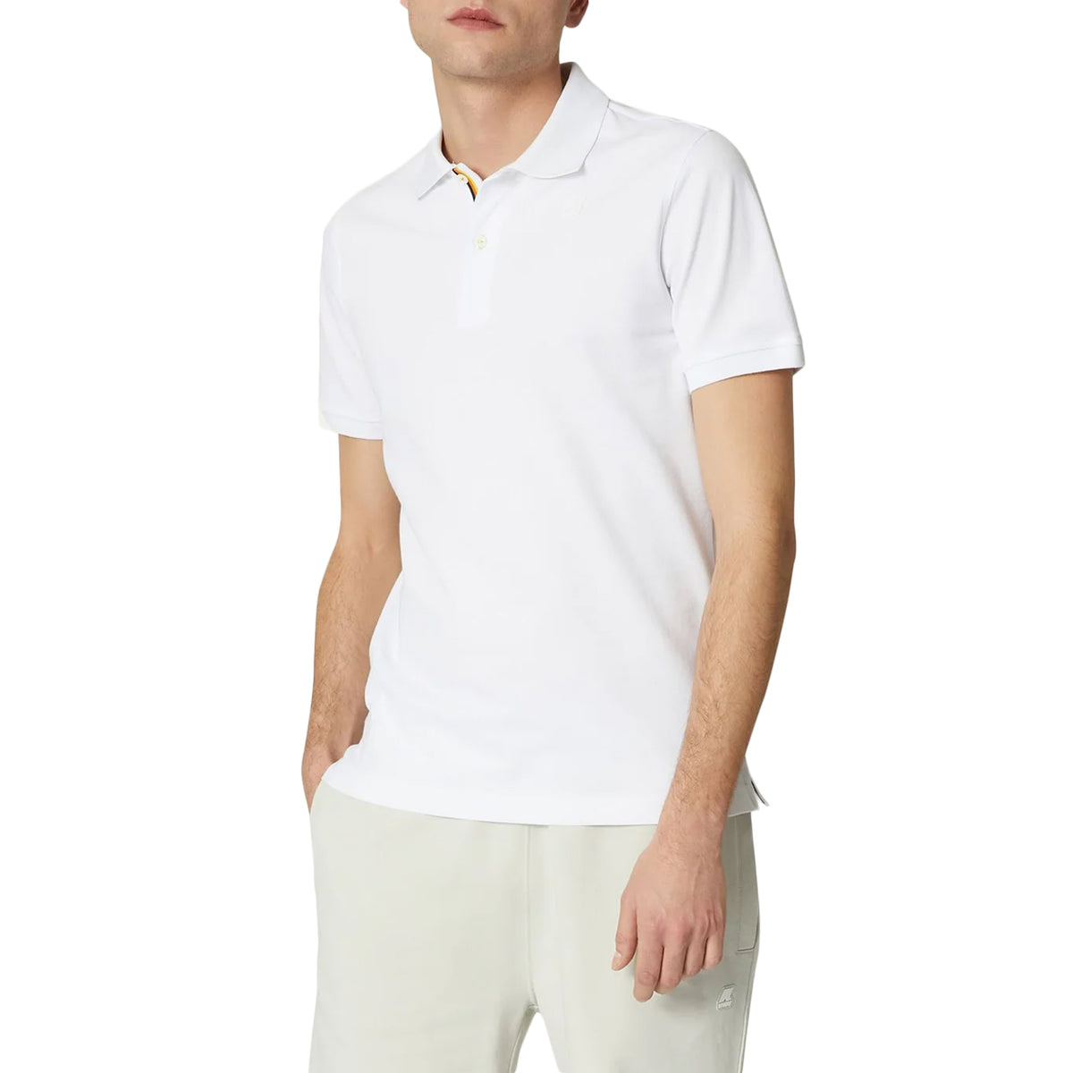 K-WAY Polo Vinnie Uomo Bianco K7121MW 001 WHITE 