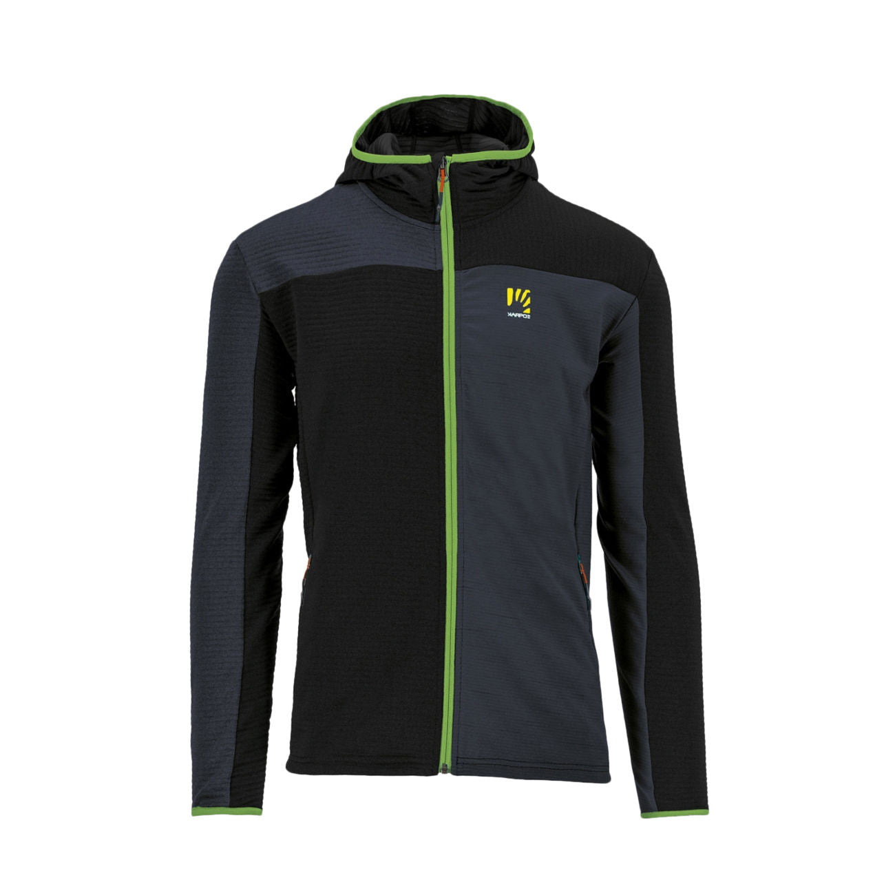 KARPOS Pile Nuvolau Fleece Uomo Black Ombre Blue Jasmine Green 2500951 081/BLACK/OMB.BL/JASM.GREEN 