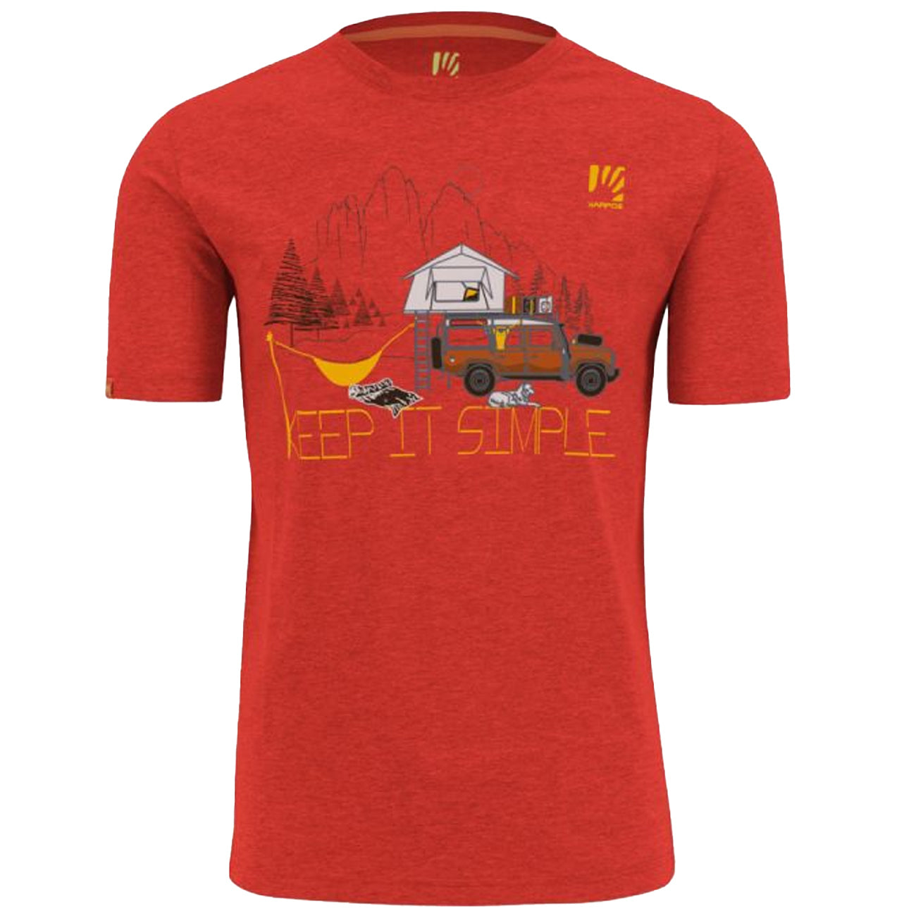 KARPOS Tshirt Genz Uomo Paprika 2501090 609/PAPRIKA 