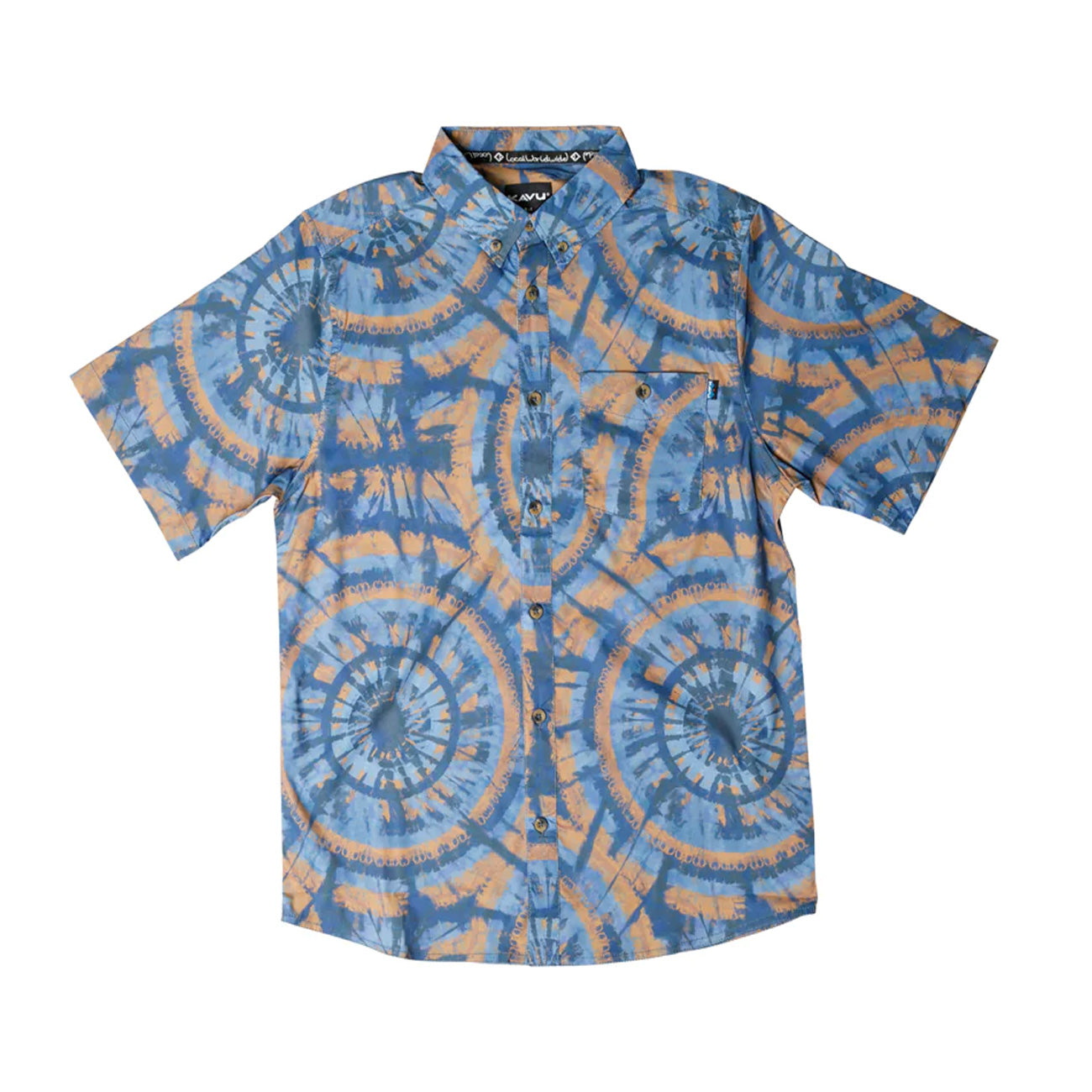 KAVU Camicia River Wrangler Uomo Blu KAV5093/5093 CIRCLE TIE DYE 
