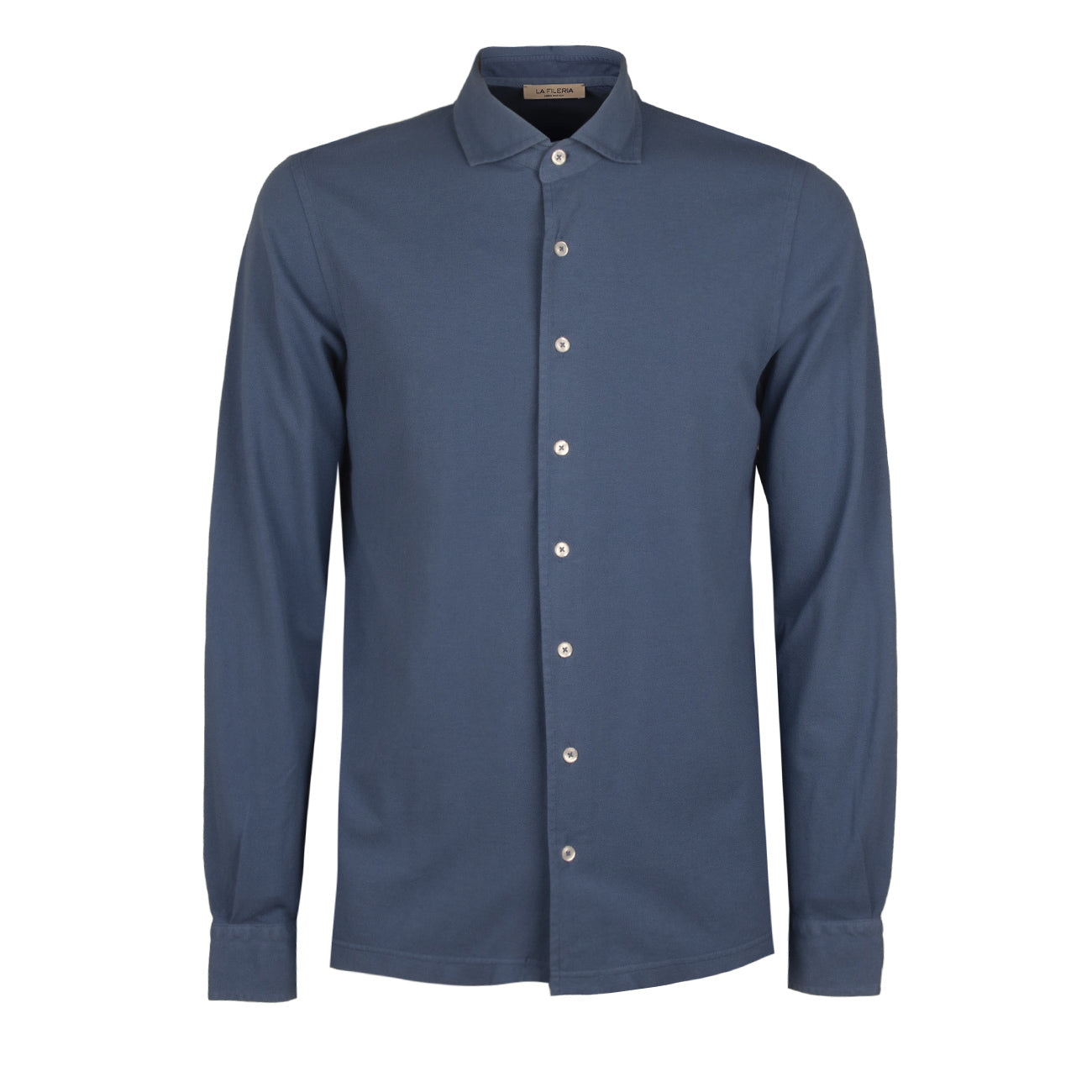 LA FILERIA Camicia Logo Uomo Azzurro 60109/79081 520 AZZURRO 