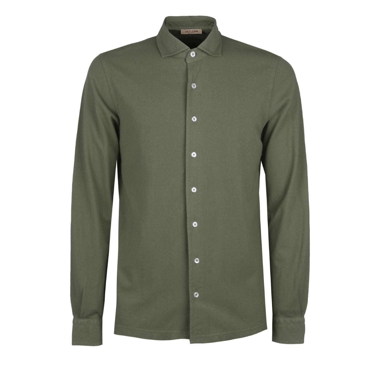 LA FILERIA Camicia Logo Uomo Verde Salvia 60109/79081 810 VERDE SALVIA 