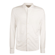 LA FILERIA Camicia Tinta Unita Uomo Offwhite 60120/78015 001 OFFWHITE 