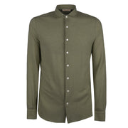 LA FILERIA Camicia Piquet Uomo Verde Salvia 60120/81402 485 VERDE SALVIA 