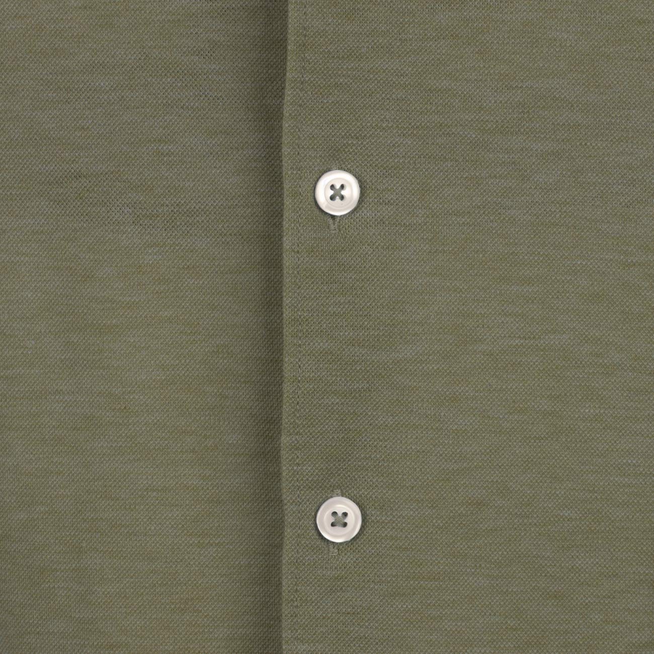 LA FILERIA Camicia Piquet Uomo Verde Salvia 60120/81402 485 VERDE SALVIA 