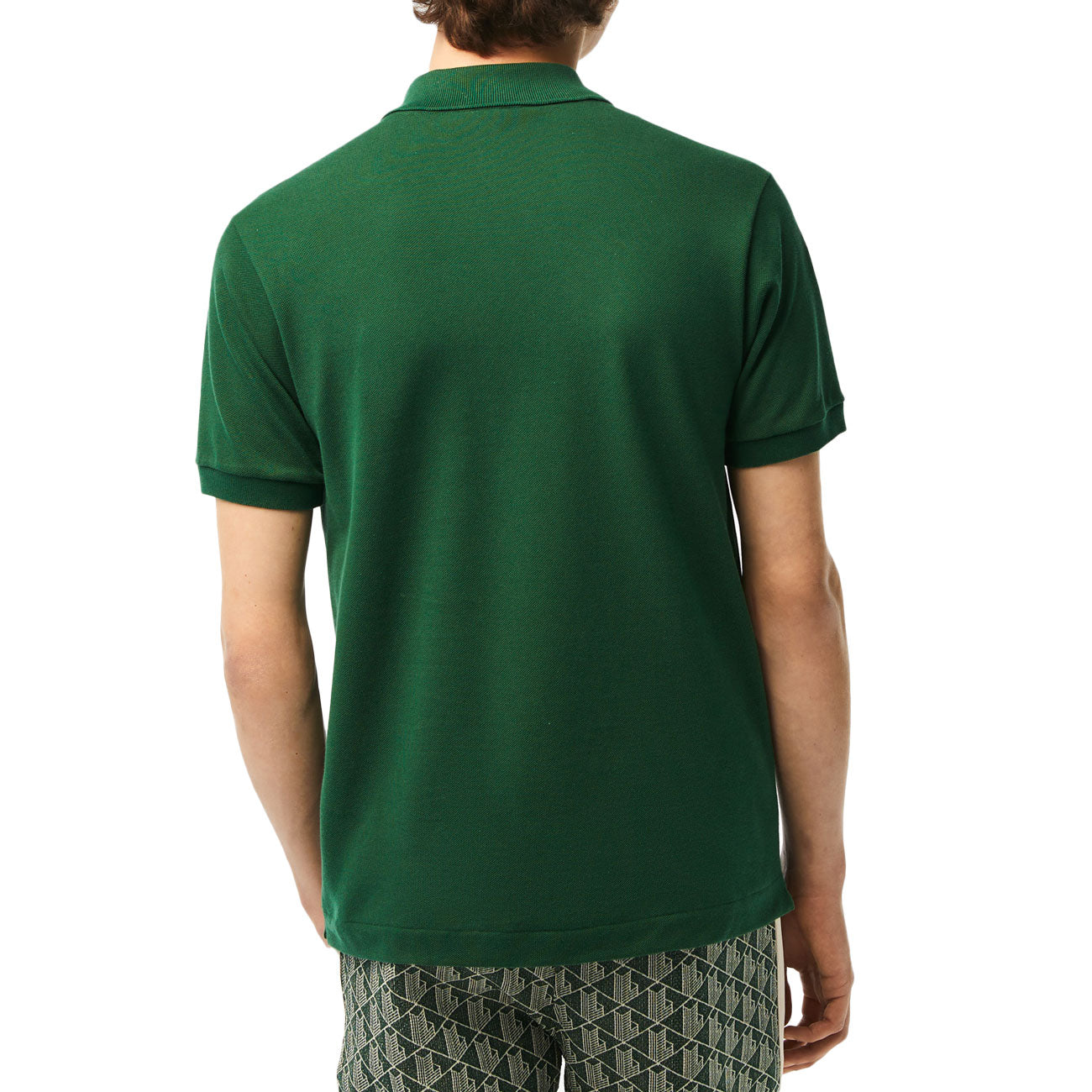 LACOSTE Polo In Cotone Petit Piquè Uomo Verde Classico 1212 132 VERDE 