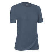 LAMUNT T-Shirt Maria Logo Curve Donna Antic Blue MARIA85/0000050058 3060 ANTIC BLUE 