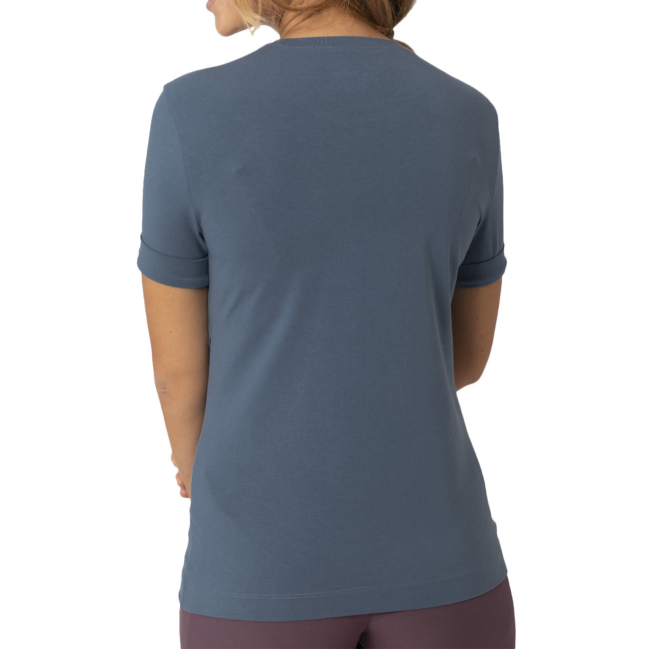 LAMUNT T-Shirt Maria Logo Curve Donna Antic Blue MARIA85/0000050058 3060 ANTIC BLUE 
