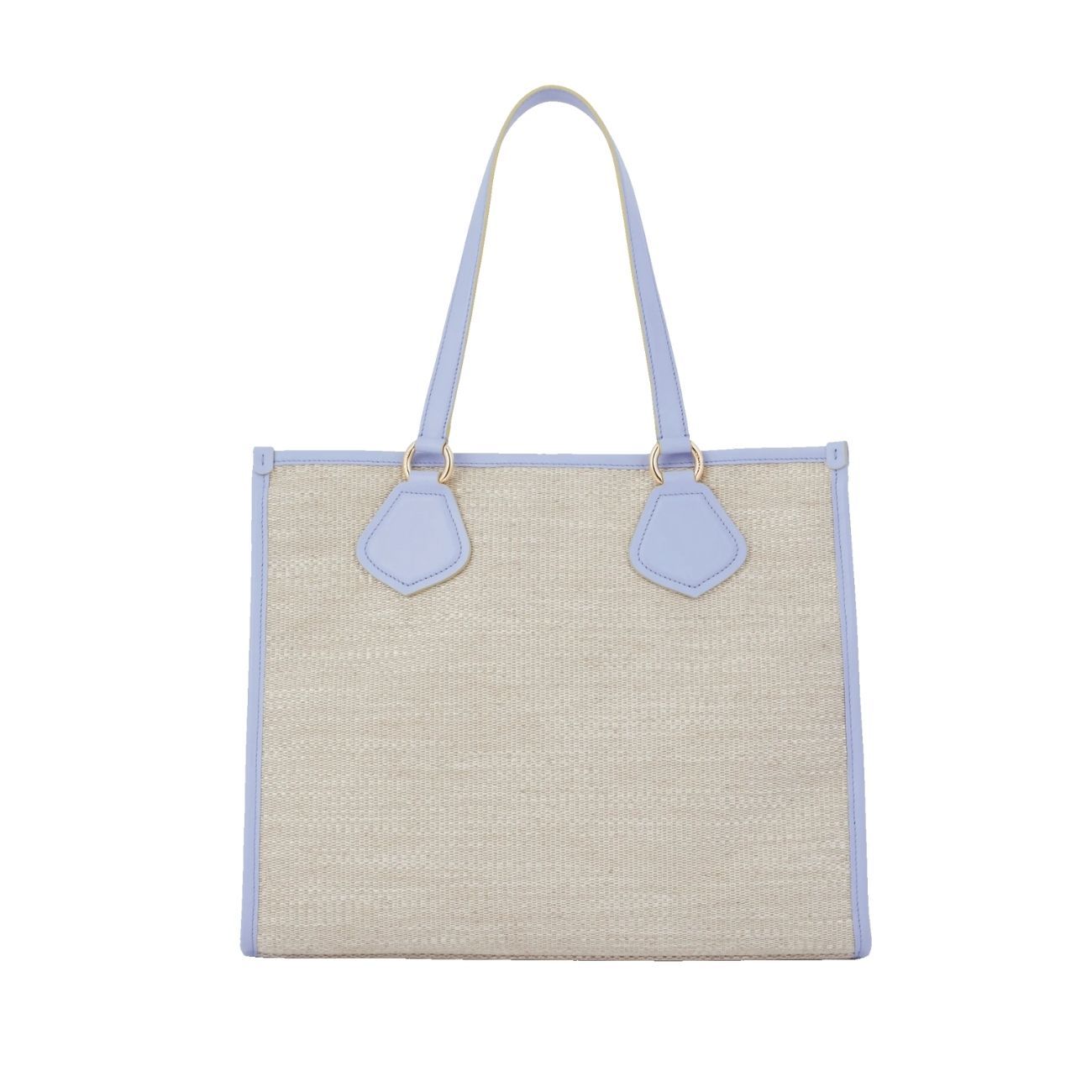 LANCEL Borsa Cabas Summer Tote Natural Lavande A10749 1D NATURAL/LAVANDE 