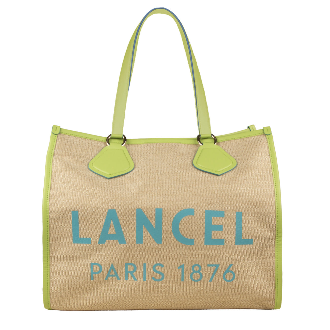 LANCEL Borsa Cabas Ete Donna Natural Vert Pomme A10749GNTU GN NATURAL/VERT POMME 