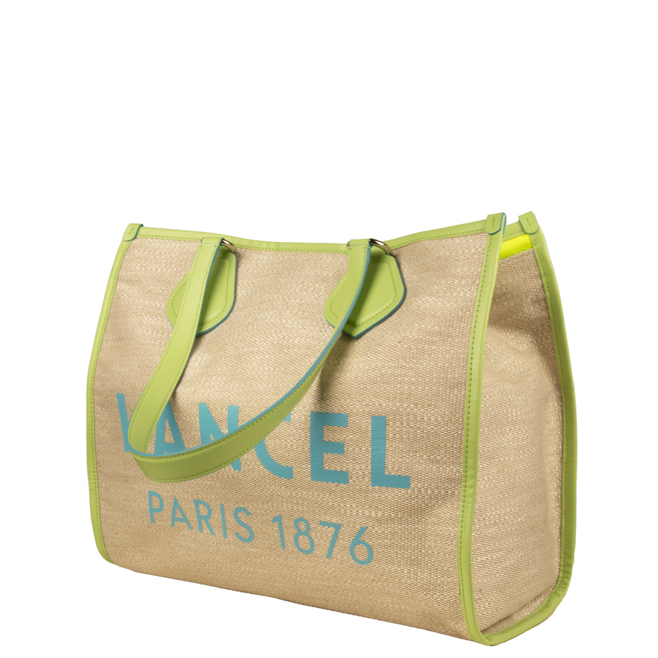 LANCEL Borsa Cabas Ete Donna Natural Vert Pomme A10749GNTU GN NATURAL/VERT POMME 
