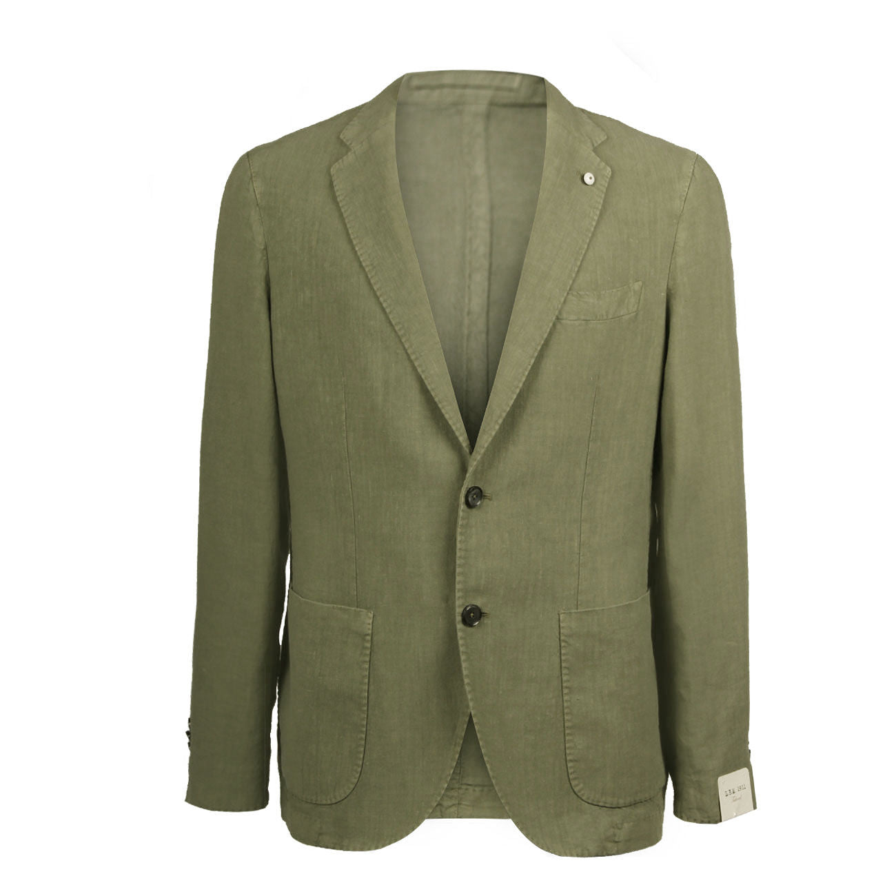 L.B.M.1911. GIACCA U. LINO LBM 35023/5/2837 VERDE SALVIA 