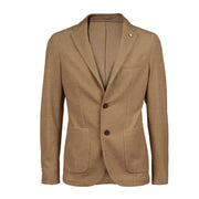 L.B.M.1911. GIACCA U. JERSEY MELANGE LBM 35212/1/2811 BEIGE 