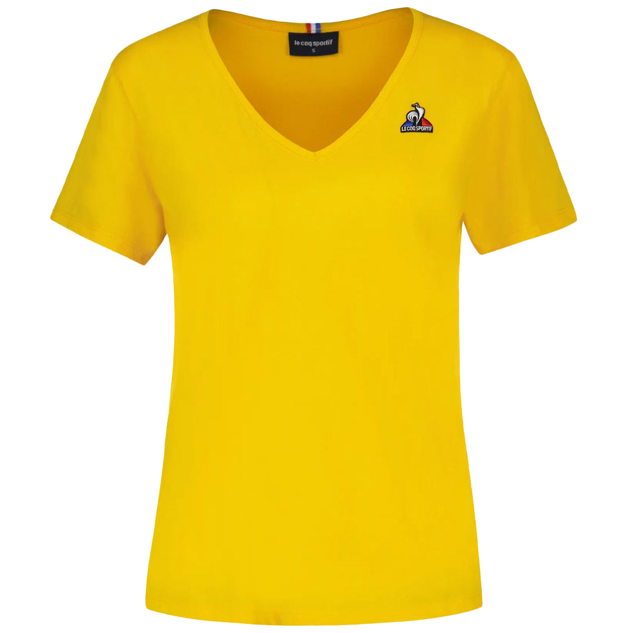 LE COQ SPORTIF T-shirt Scollo A V CON Logo 2310427 LEMON CHROME 