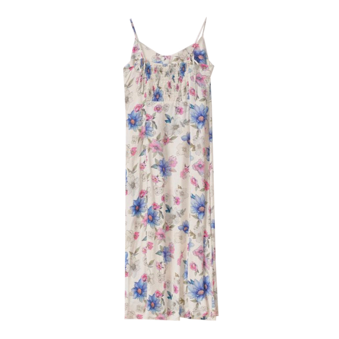 MAR DE MARGARITAS Abito Gilda Fiore Grande Donna Bianco MDMW88GILDA/V2 PANNA 