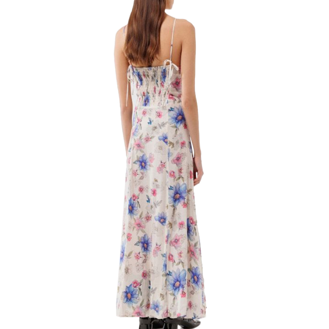 MAR DE MARGARITAS Abito Gilda Fiore Grande Donna Bianco MDMW88GILDA/V2 PANNA 