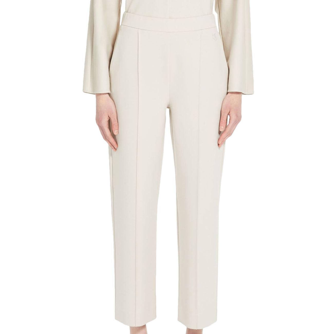 MAX MARA WEEKEND Pantalone Jersey Crasso Donna Gesso CRASSO 2357810337600 001 GESSO 