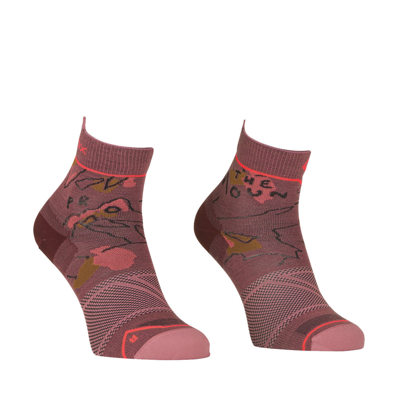 ORTOVOX Calze Alpine Light Quarter Donna Mountain Rose 54791 MOUNTAIN ROSE 
