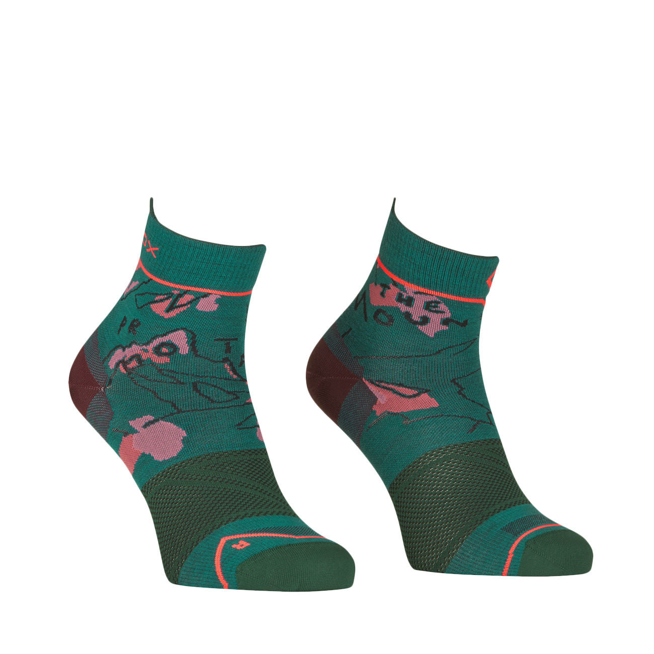 ORTOVOX Calze Alpine Light Quarter Donna Pacific Green 54791 PACIFIC GREEN 