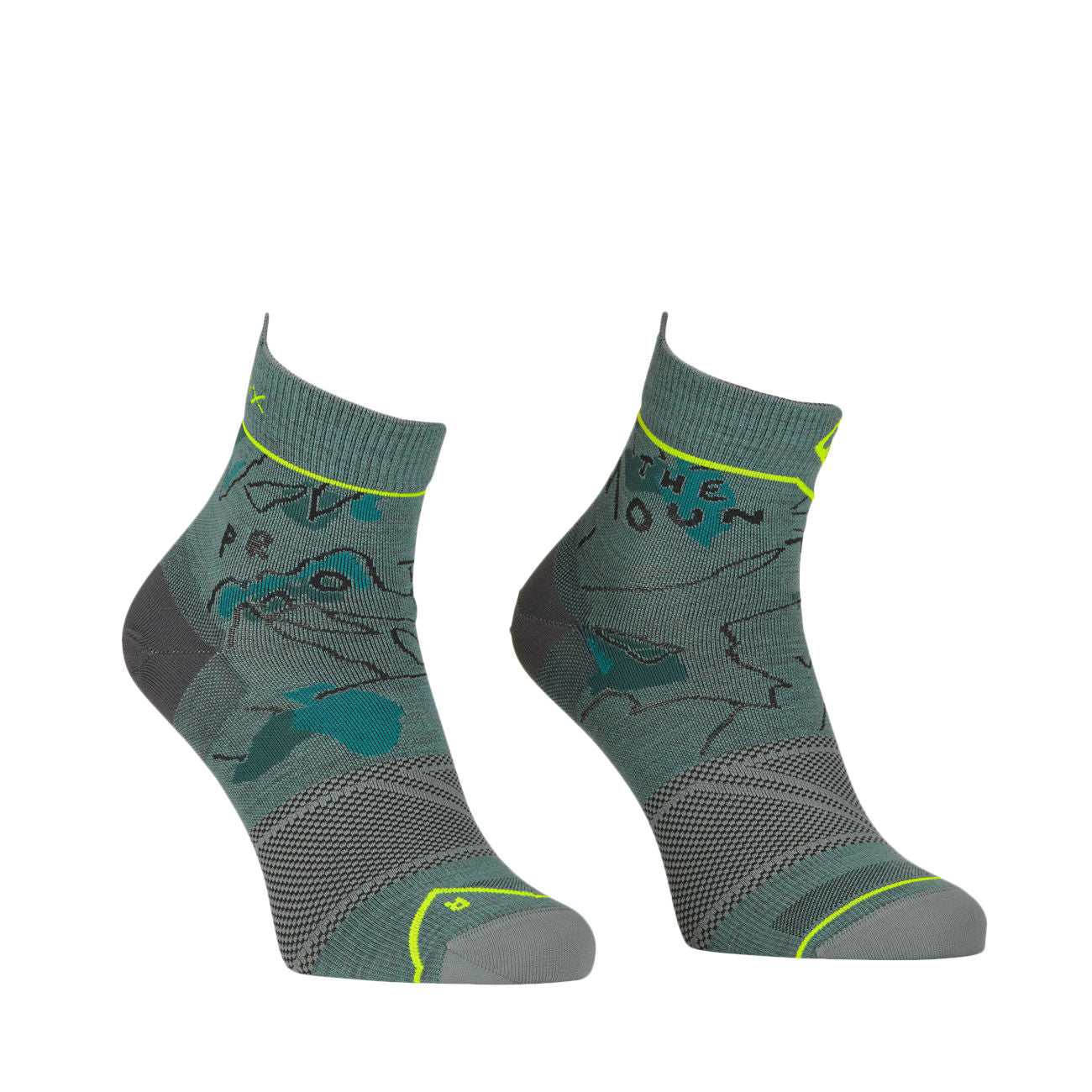 ORTOVOX Calze Alpine Light Quarter Unisex Artic Grey 54891 ARTIC GREY 