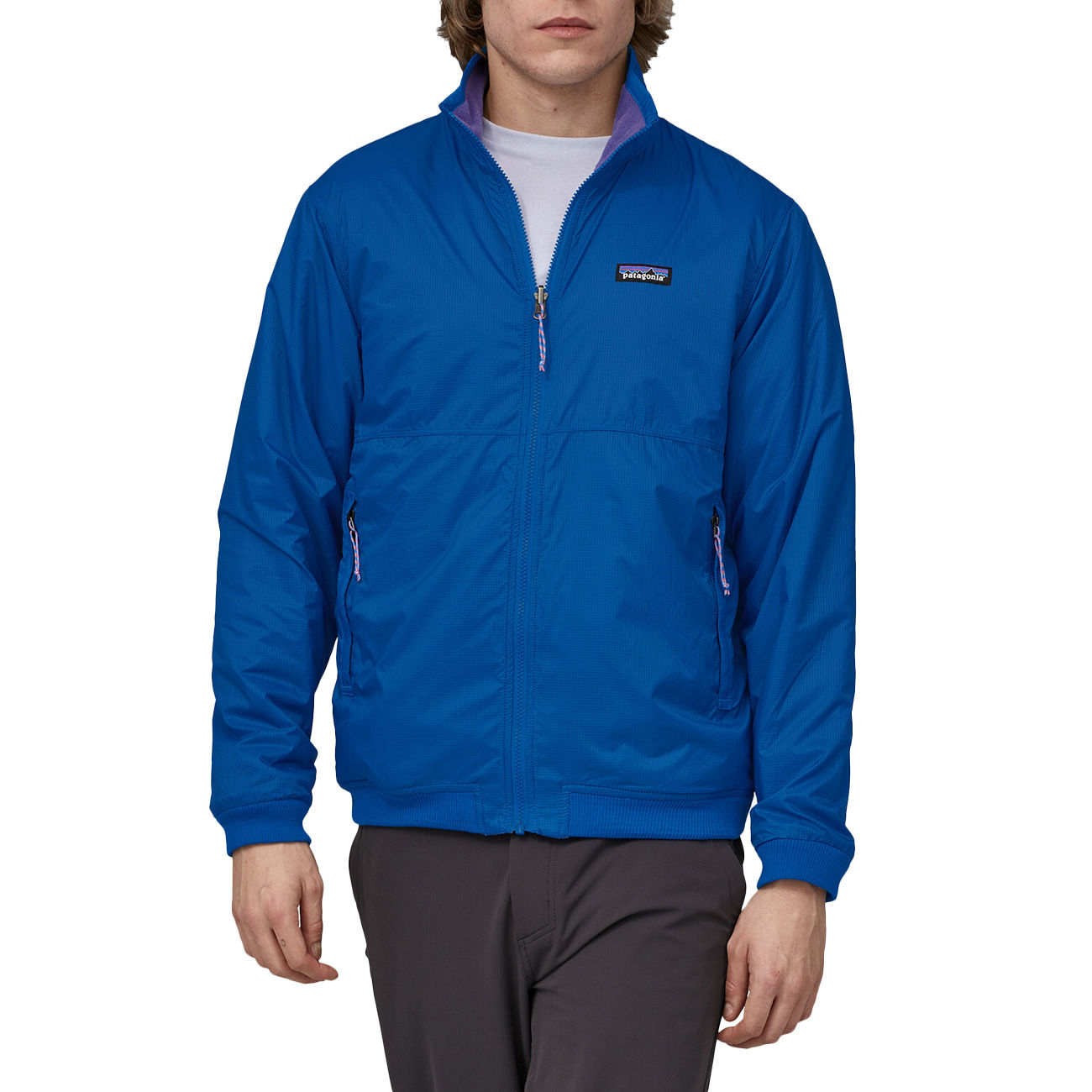 PATAGONIA GIACCA U. M`S REVERSIBLE SHELLED MICRODINI JACKET PATAGONIA 26215 BYBL BAYOU BLUE 