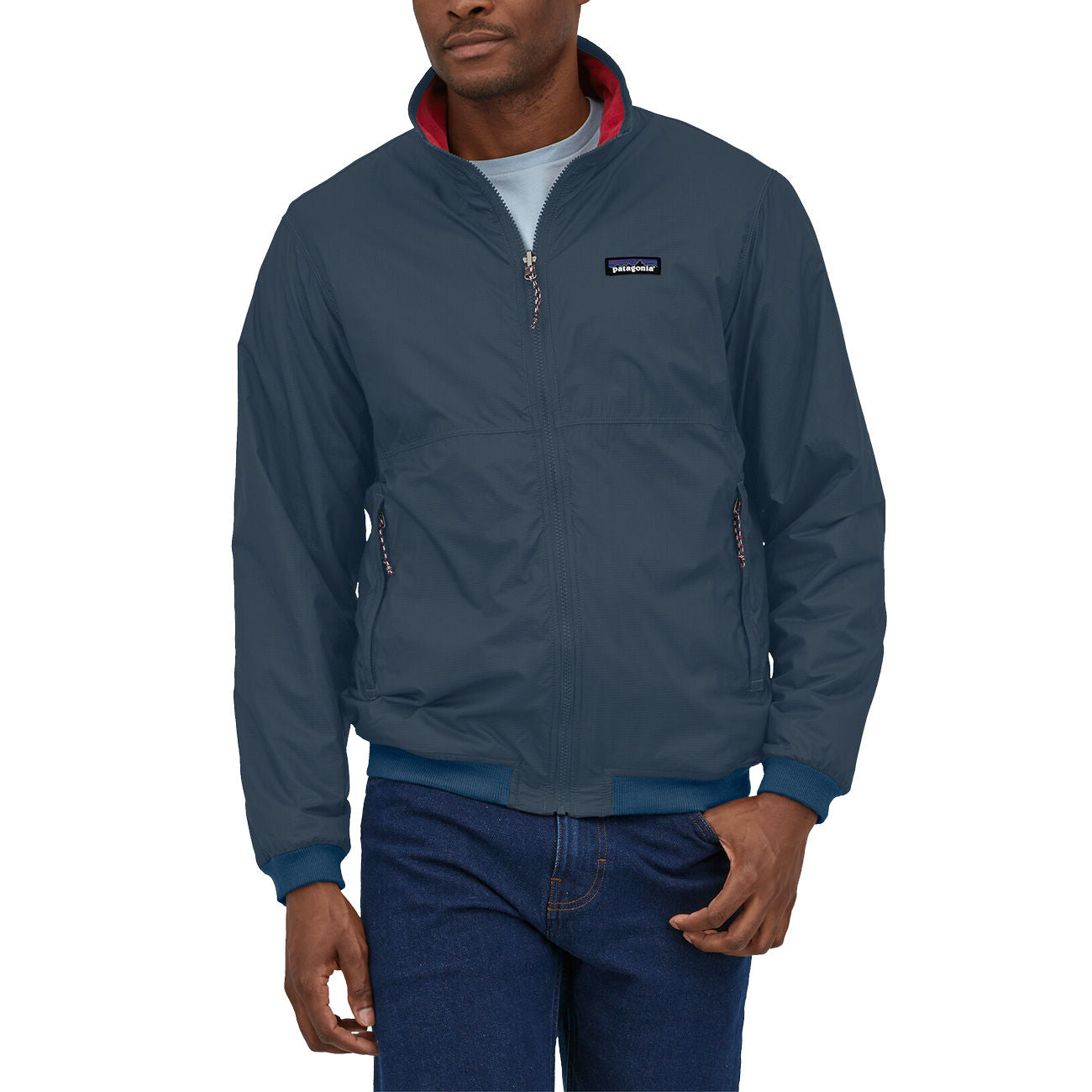 PATAGONIA GIACCA U. M`S REVERSIBLE SHELLED MICRODINI JACKET PATAGONIA 26215 TIDB TIDEPOOL BLUE 