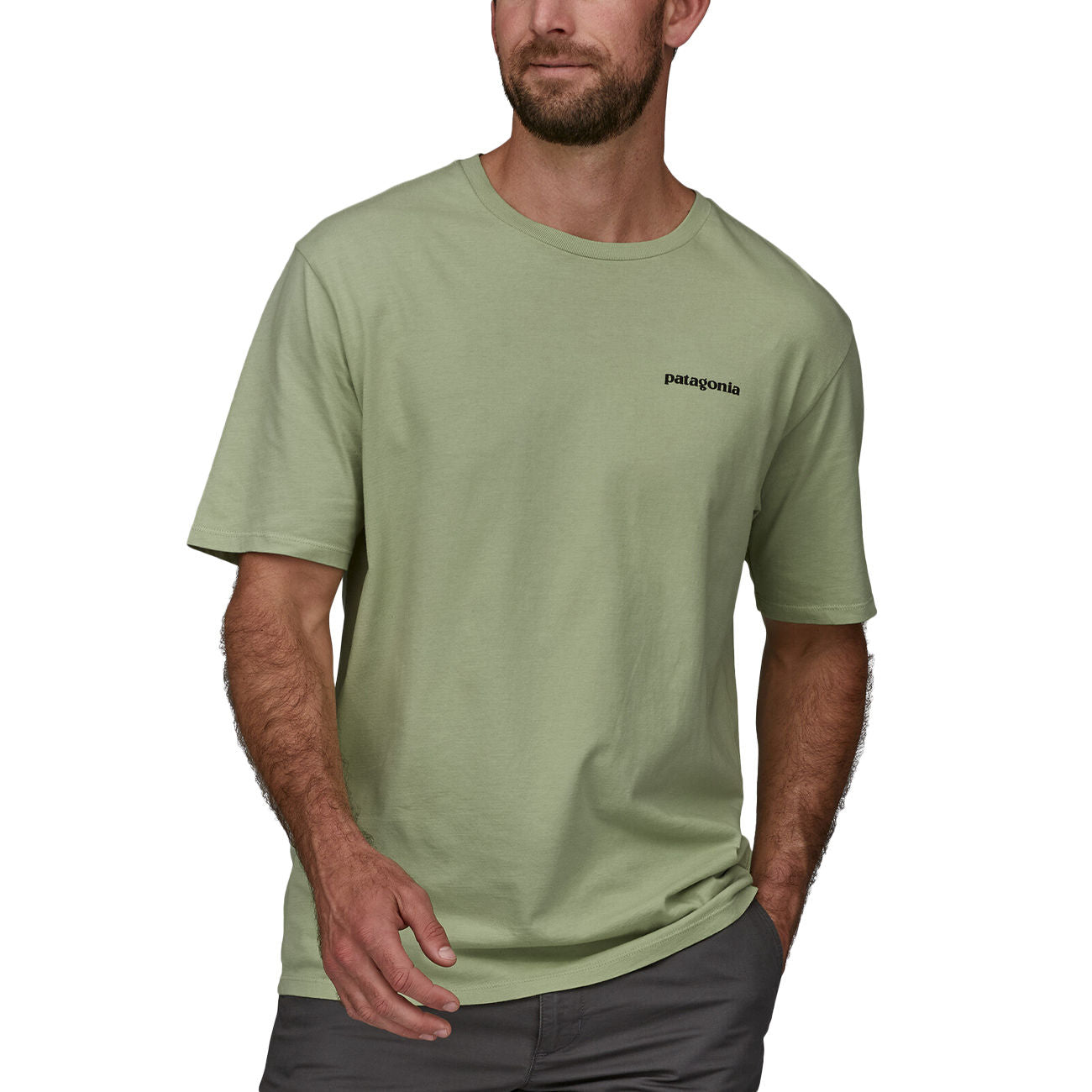 PATAGONIA T.SHIRT U. M`S P/6 MISSION ORGANIC PATAGONIA 37529 SLVG SALVIA GREEN 