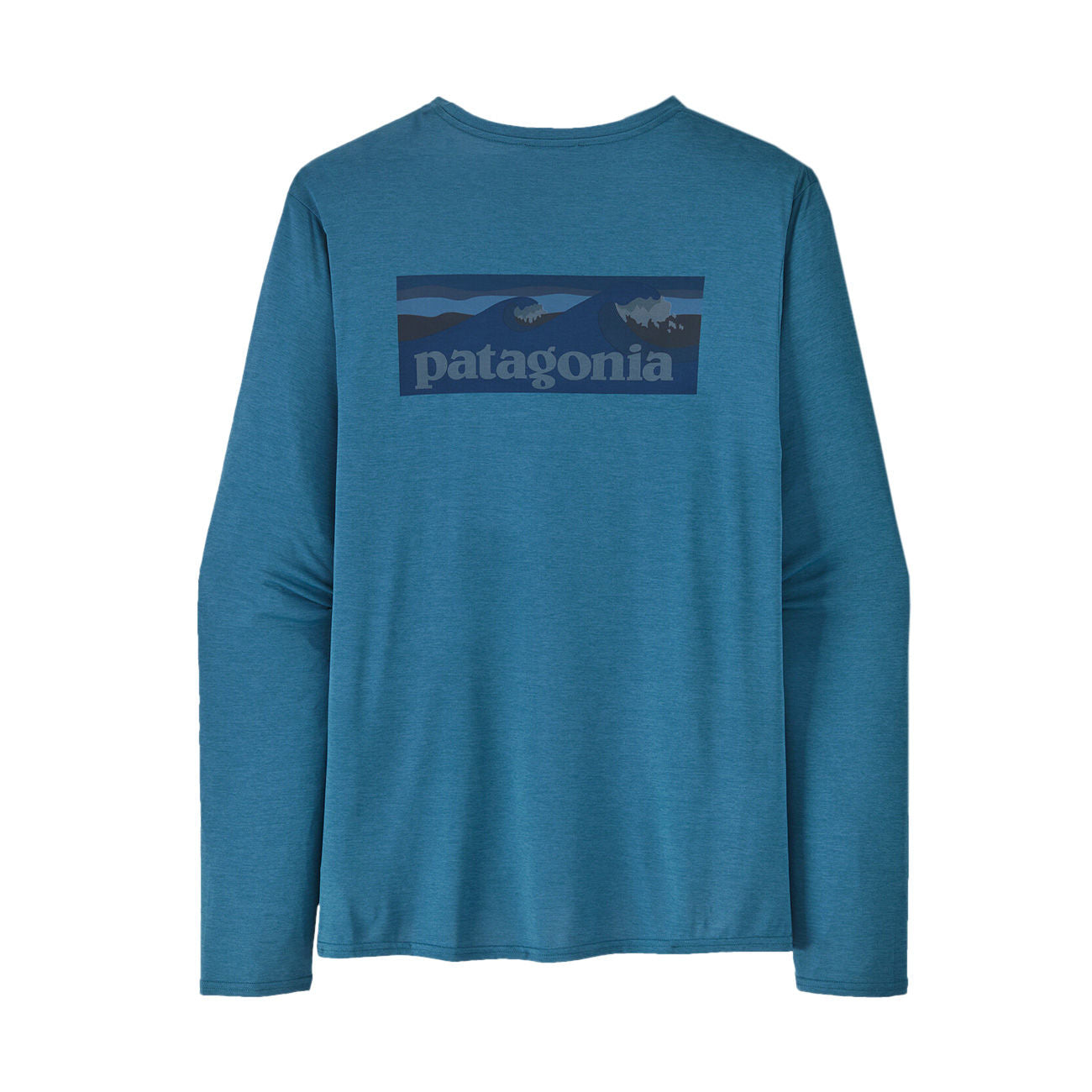 PATAGONIA MAGLIA U. M`S L/S CAP COOL DAILY GRAPHIC SHIRT/WATERS PATAGONIA 45170 BLWX BOARDSHORT WAVY BLUE XDYE 