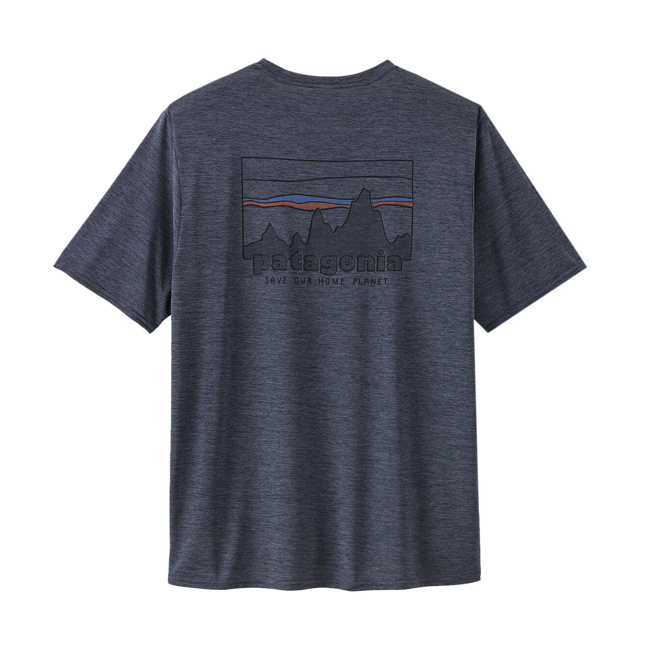 PATAGONIA T.SHIRT U. M`S CAP COOL DAILY GRAPHIC SHIRT PATAGONIA 45235 SKYX SKYLINE SMOLDERBLUE X/DYE 