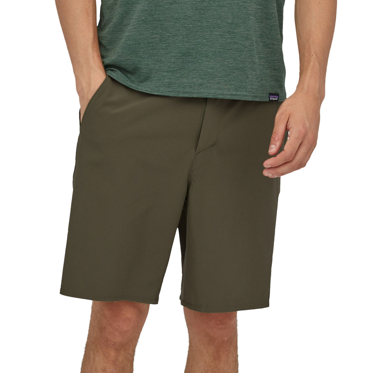 PATAGONIA SHORTS U. M`S HYDROPEAK HYBRID WALK SHORTS 19 IN PATAGONIA 86475 BSNG BASIN GREEN 