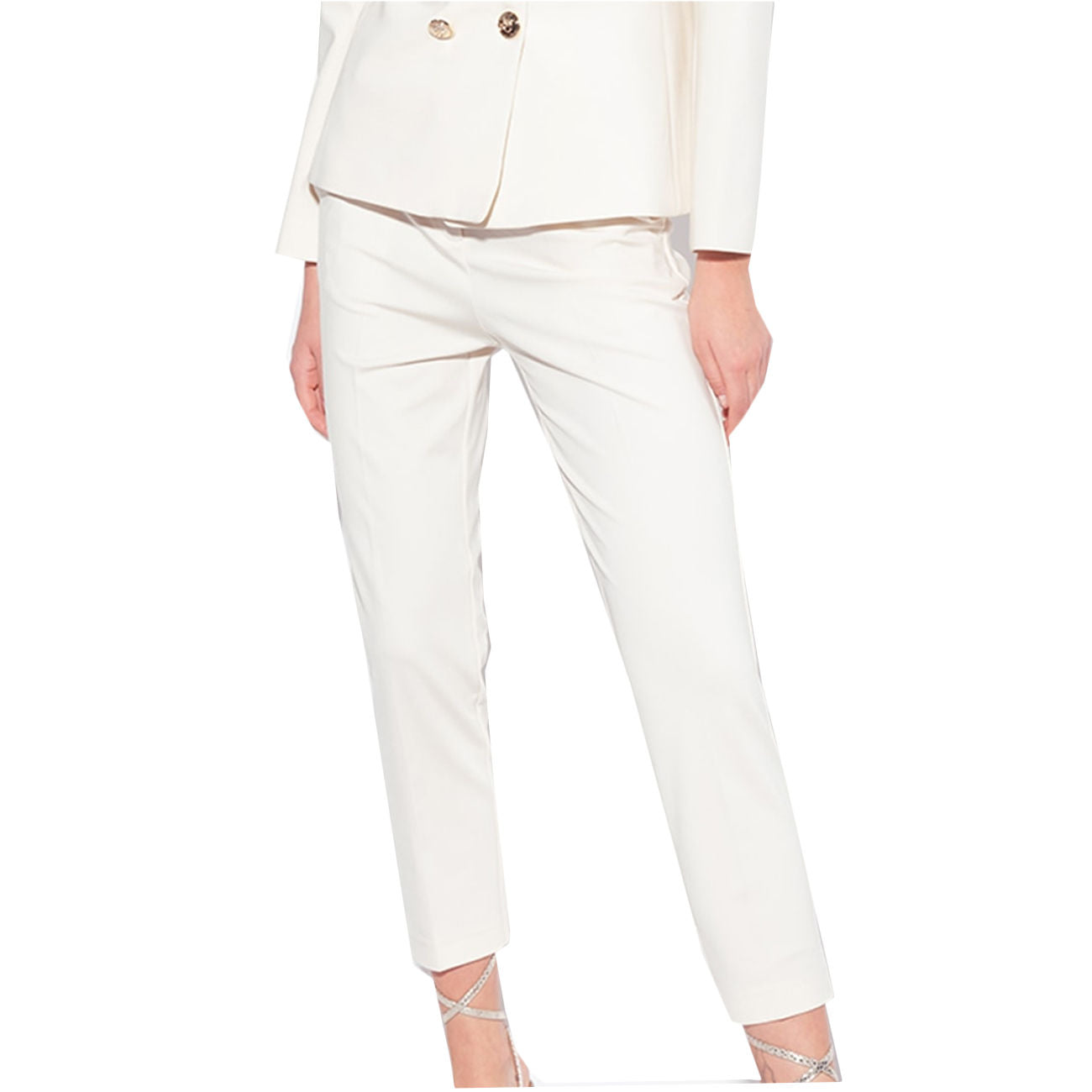 PINKO Pantalone Bello 100155/A0HM N96 FUMO BIANCO 