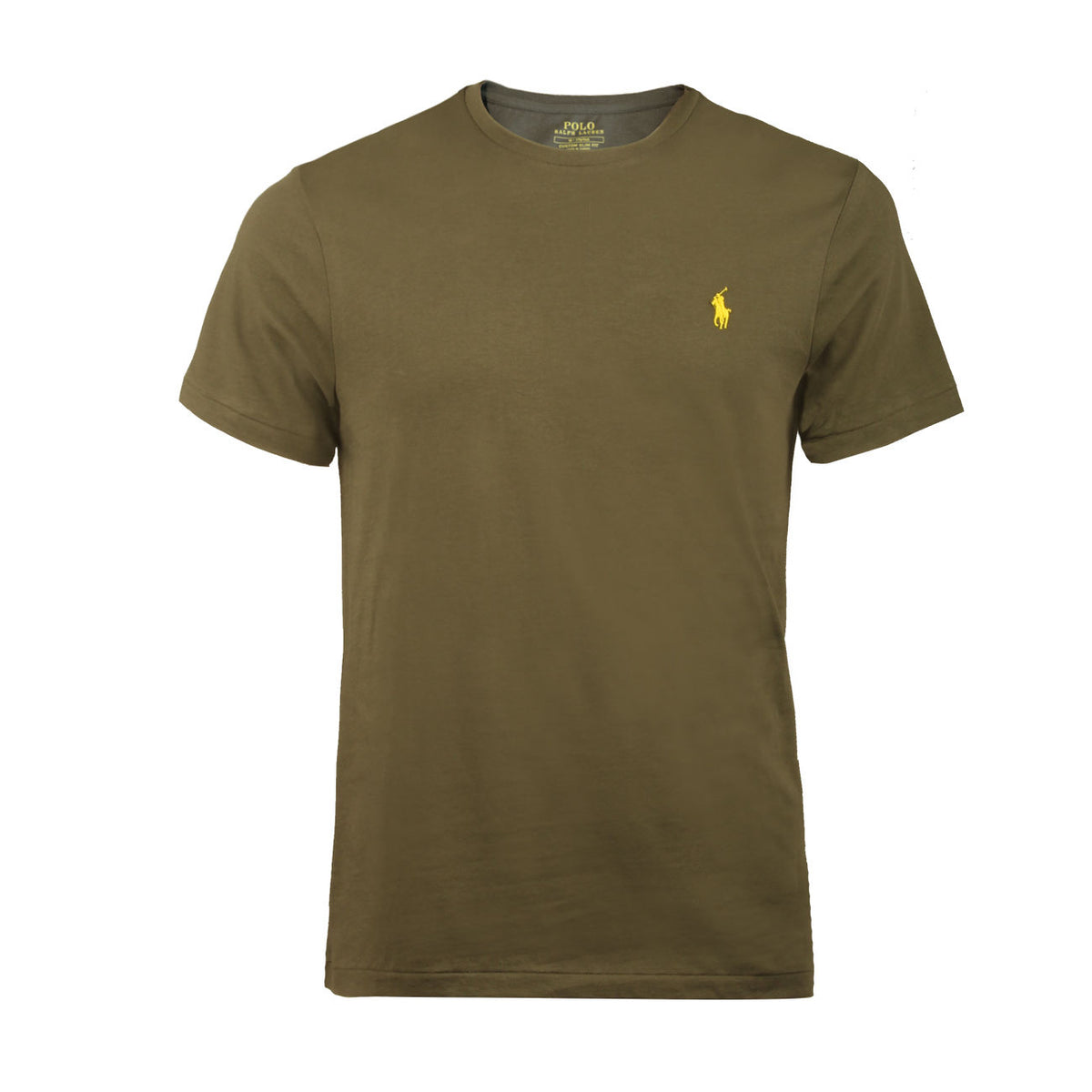 POLO RALPH LAUREN T-Shirt Custom Slim Fit Uomo Darksage 710671438 292 DARKSAGE 